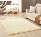 Modern Super Soft Silk Wool Shag Rug