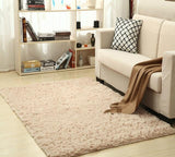 Modern Super Soft Silk Wool Shag Rug