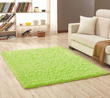 Modern Super Soft Silk Wool Shag Rug