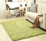 Modern Super Soft Silk Wool Shag Rug