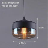 Nordic Modern loft hanging Glass Pendant Lamp