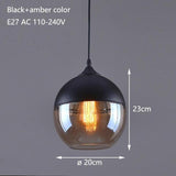 Nordic Modern loft hanging Glass Pendant Lamp