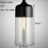 Nordic Modern loft hanging Glass Pendant Lamp