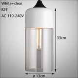 Nordic Modern loft hanging Glass Pendant Lamp