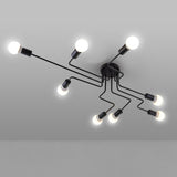 Black Iron 4/6/8 Branching Bubble Chandelier
